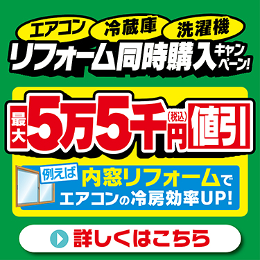 リフォーム同時購入特典