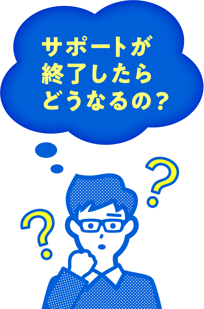 サポートが終了したらどうなるの？