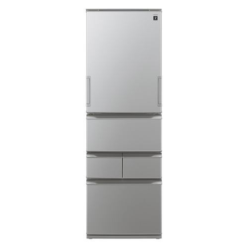 【5ドア 455L】SJXW46PS プラズマクラスター冷蔵庫 フレンチドア カームマットシルバー
